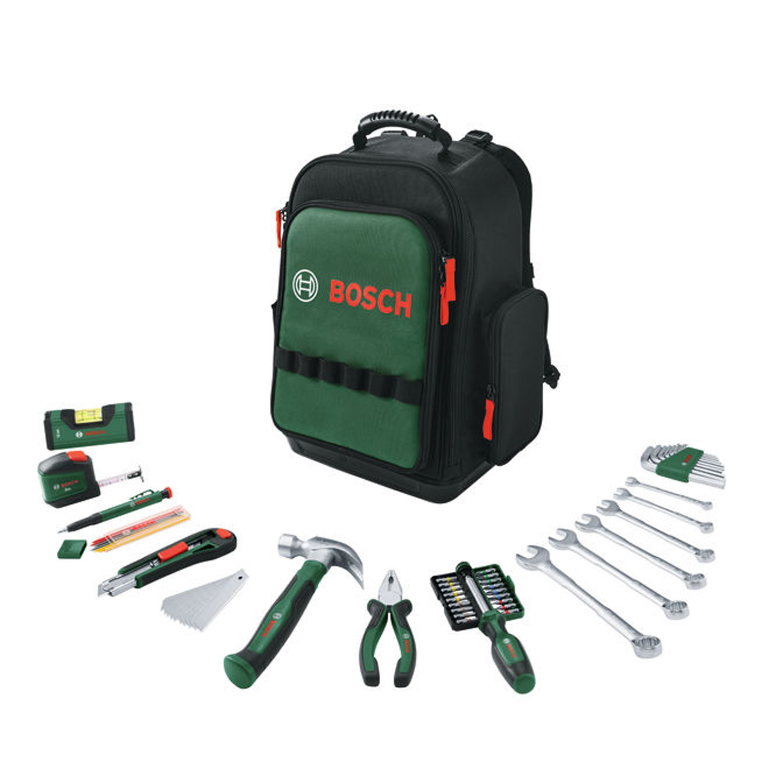 Bosch Handwerkzeuge Werkzeugrucksack-Set 60-teilig - 1600A02ZA1