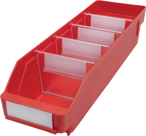 Regalkasten L400 x B120 x H95 mm rot PP - 520202