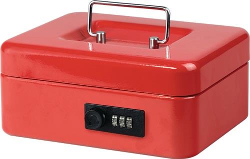 BURG-WÄCHTER Geldkassette MONEY H90xB200xT160mm Gewicht 1kg Zahlenschloss rot - Money Code 5020 red