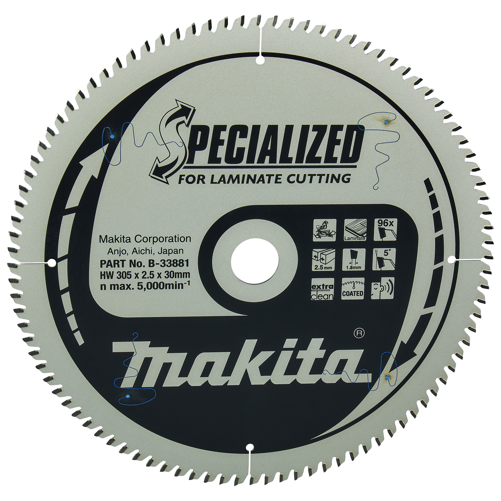 Makita SPECIALIZED Sägeblatt 305x30x96Z - B-33881