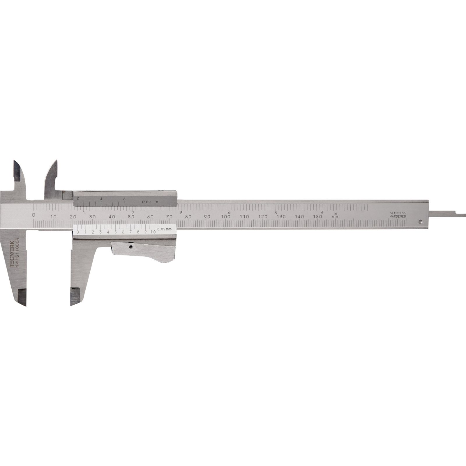 Taschenmessschieber DIN 862 150mm m.Momentf.eck.TECWERK