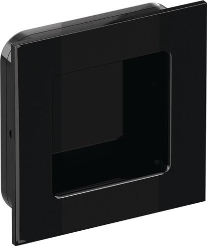 HEWI Schiebetürmuschel 544.60 PA90 tiefschwarz glänzend quad.f.HLT L.60mm B.60mm - 544.60 90