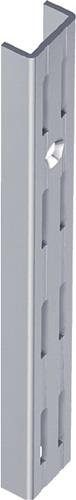 ELEMENT SYSTEM Wandschiene L.500 mm weiß Stahl zweireihige Lochung - 10001-00042