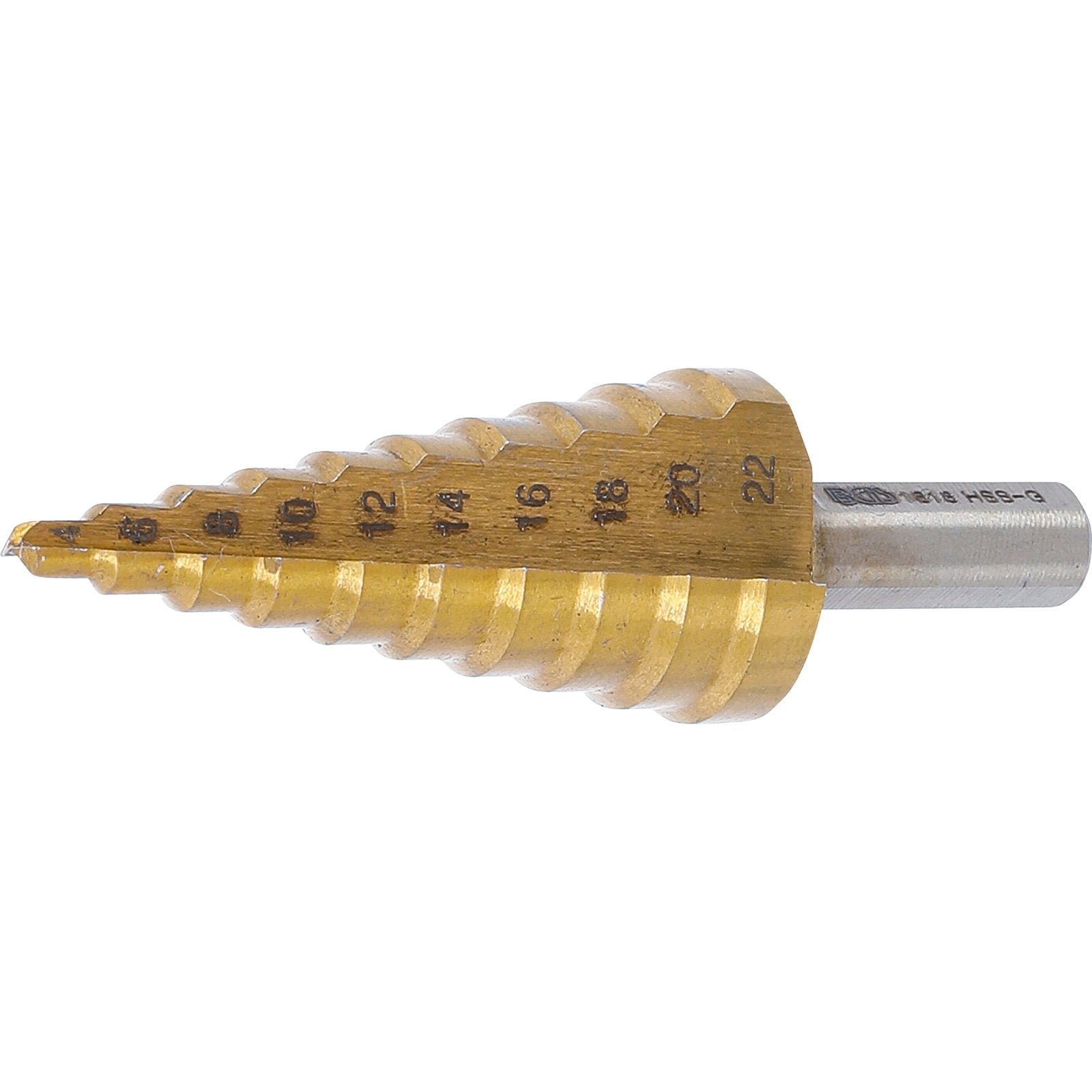 BGS Stufenbohrer titannitriert Ø 4 - 22 mm - 1618