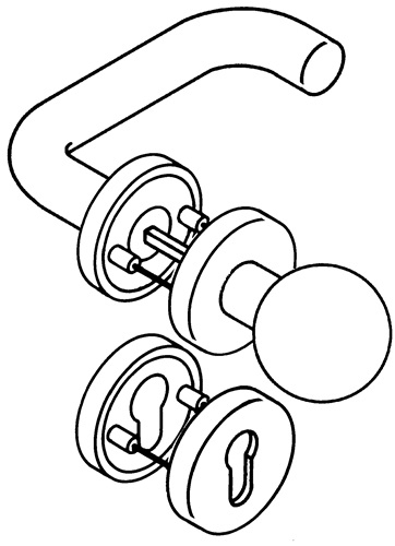 HEWI Rosettengrt.111R03.133 Ku.99 rd.PZ DIN L/R KGL D/K - 111R03.133 99