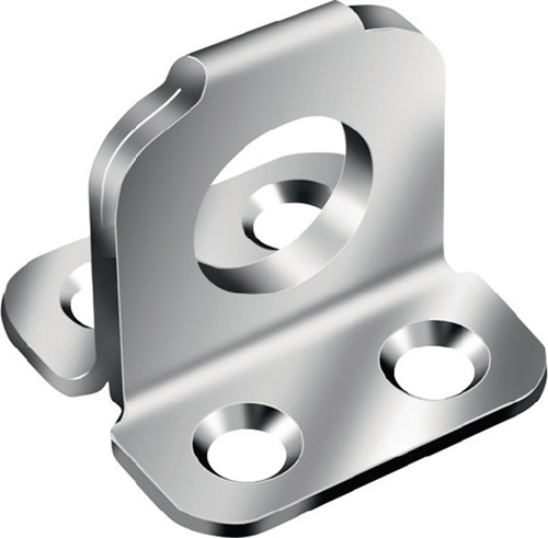 VORMANN Ösenplatte L.35 mm H.25 mm S.2 mm STA blau verz - 000075035Z