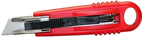 Cuttermesser Safety Cutter Standard Maße 145x25x35mm f.Rechtshänder rot 2Klingen