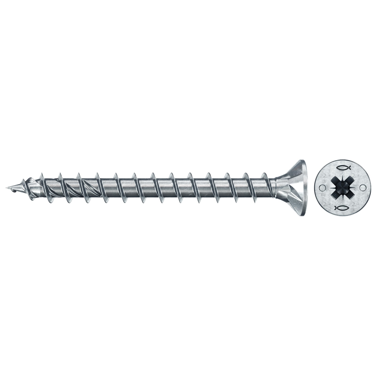 fischer Spanplattenschraube PowerFast FPF II CZF 5,0 x 35 BC 130 Senkkopf Kreuzschlitz PZ Vollgew. - 577677