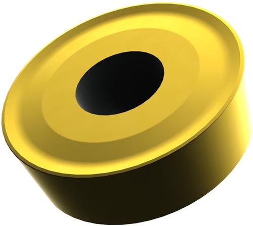 Drehwendeschneidplatte ISO RCMX 3209MOS-361:6640 D.9,5mm MT-CVD beschichtet Gold