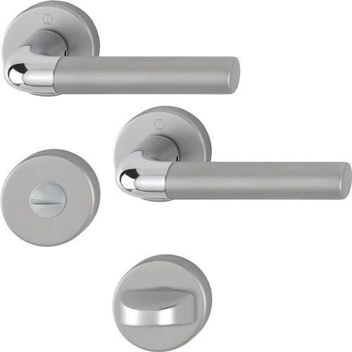 HOPPE Rosettengrt.Bremen 1505/42KV/42KVS Alu.F49/F9-2 rd.SK/OL DIN L/R D/D - 3887735