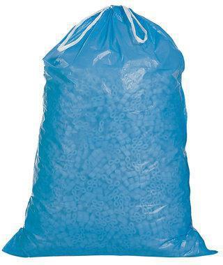 Müllsack m.Zugband Volumen 120l Maße 700x1000+50mm PE blau TRANSPAK