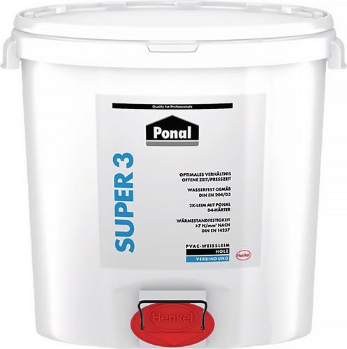 PONAL Holzleim Wasserfest/Super 3 30kg EN 204: D3 Eimer - PN2S