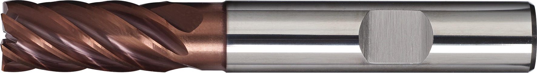 Schaftfräser DIN 6527L TypN D.6mm VHM TiAlN 35-38Grad HB Z.6 lang TECWERK
