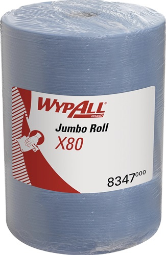 WYPALL Wischtuch X80 8347 L315xB310ca.mm blau 1-lagig Rl - 8347