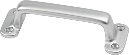 hermeta Handgriff A.22mm L.110mm B.36mm Alu-Guss silberf.elox.Löcher 4 - 4255-01E