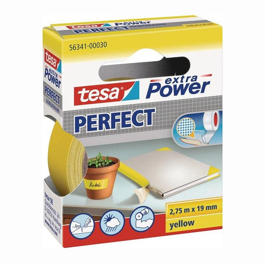 Tesa 10x Gewebeband extra Power 56341