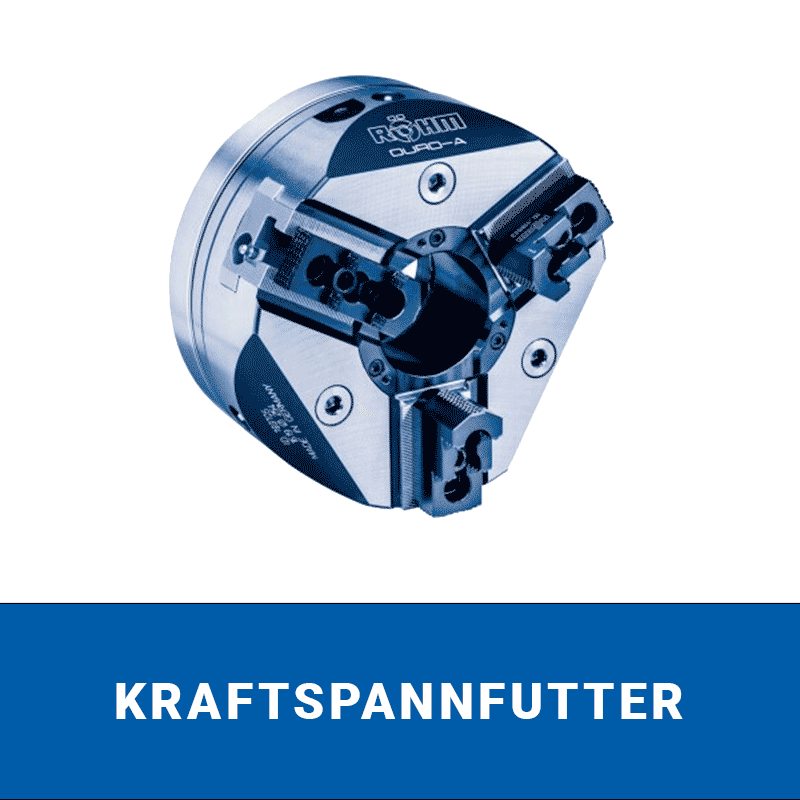 Röhm Kraftspannfutter für hohe Spannkraft in Drehmaschinen