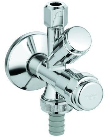 GROHE WAS-Kombieckventil 41073 Design-Gr. DN15 mit Rückflussverh. chrom