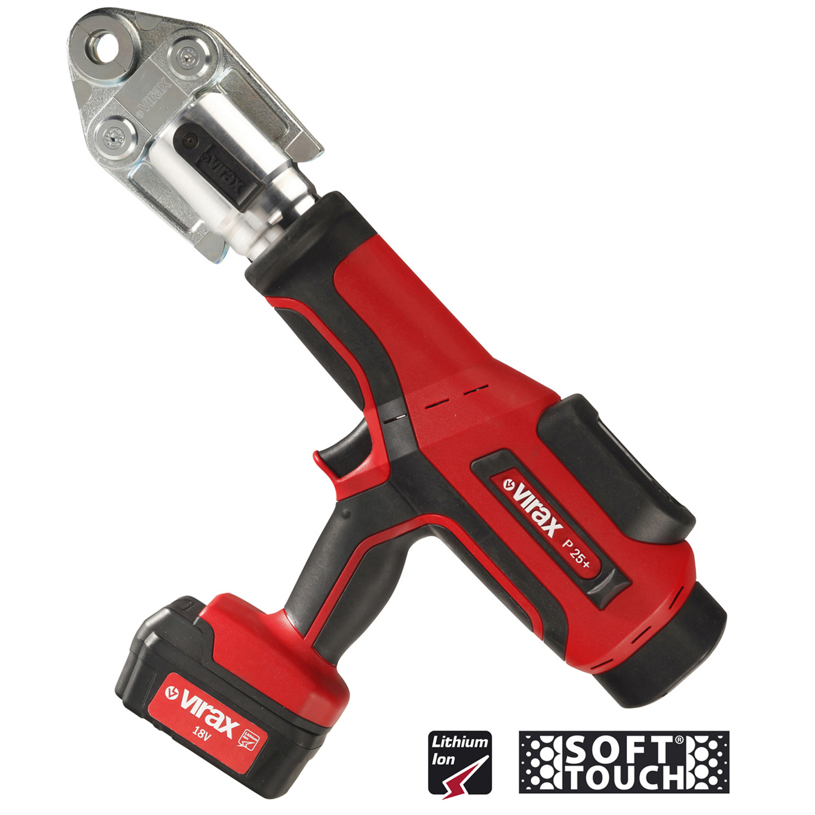 VIRAX Akku-Pressmaschine VIPER P25+ 18V / 1x 1,5 Ah Akku + Ladegerät in VIRABOX - 253263