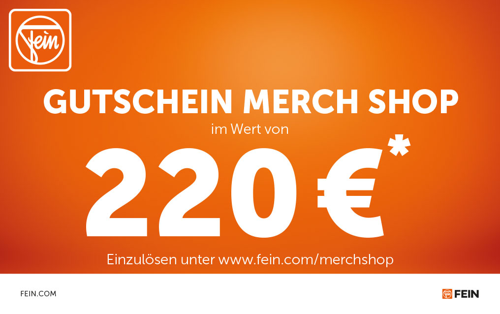 FEIN Gutscheinkarte 220 €