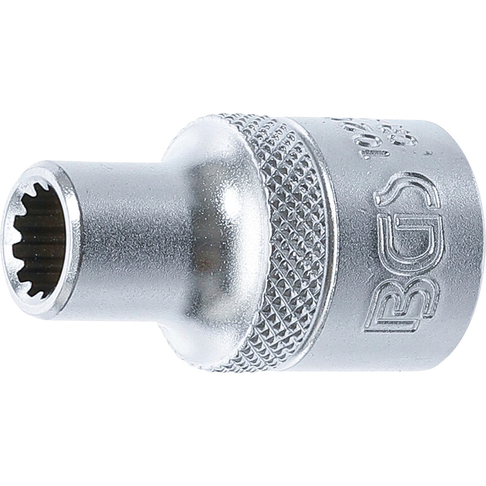 BGS Steckschlüssel-Einsatz Gear Lock Antrieb Innenvierkant 12,5 mm (1/2") SW 8 mm - 10208