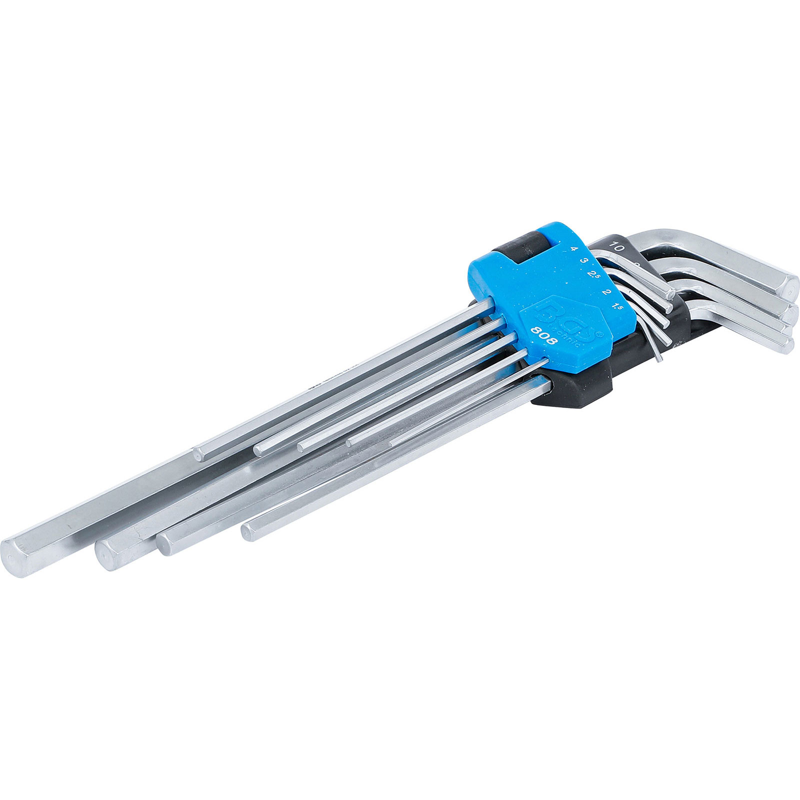 BGS Winkelschlüssel-Satz extra lang Innensechskant 1,5 - 10 mm 9tlg. - 808