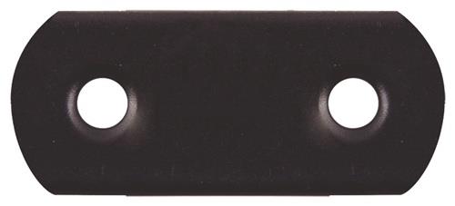 Flachverb.L.37mm B.16mm S.1,5mm STA schwarz ku.-besch.GAH