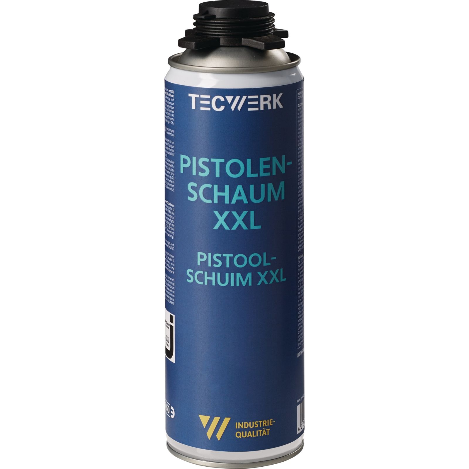 1K-Pistolenschaum XXL 500ml B2 grau o.Einw.-Handsch.Dose TECWERK