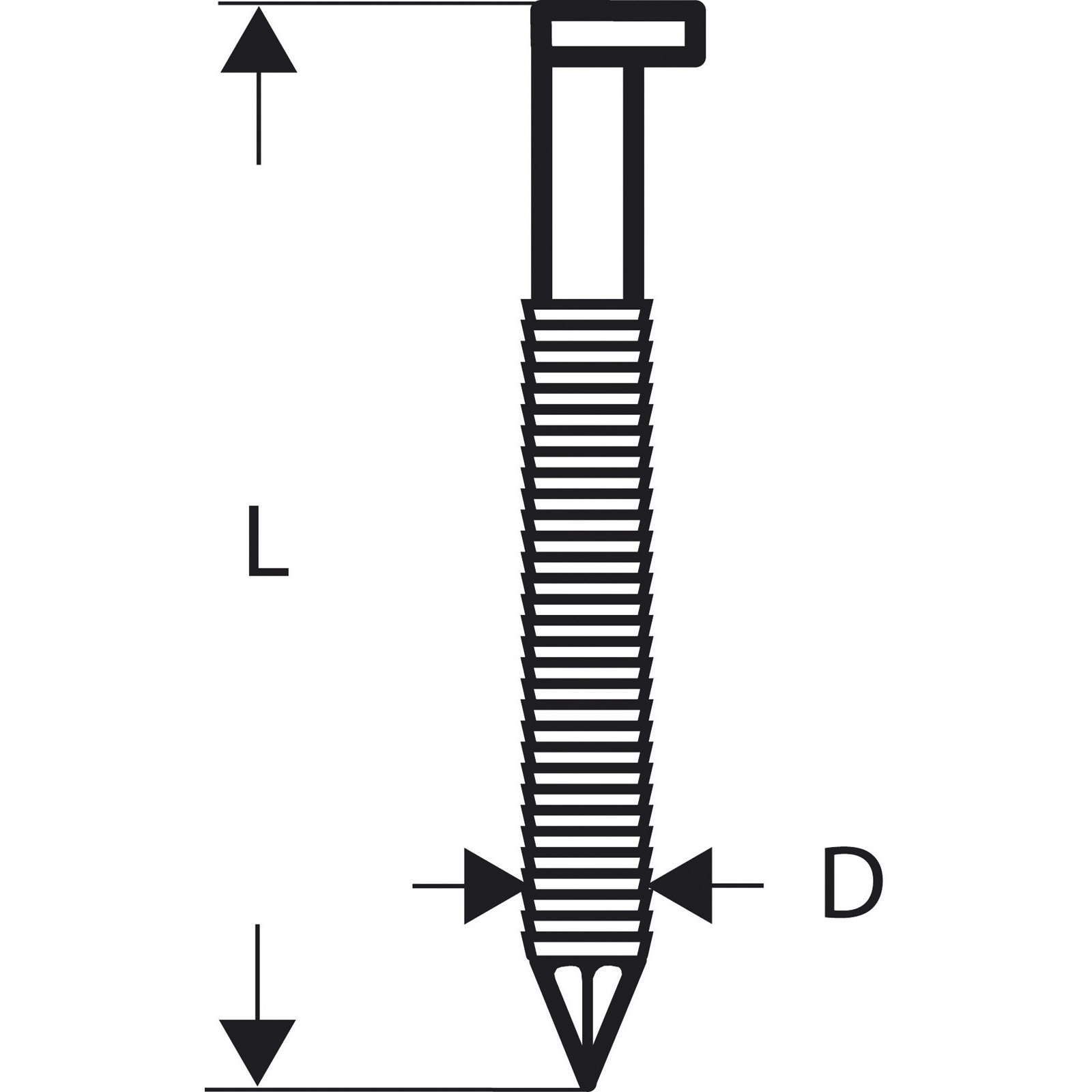 Bosch D-Kopf Streifennagel SN34DK blank gerillt