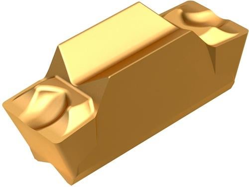 Drehwendeschneidplatte ISO LCMF 061604-CM:T8330 Breite 6mm PVD beschichtet Gold