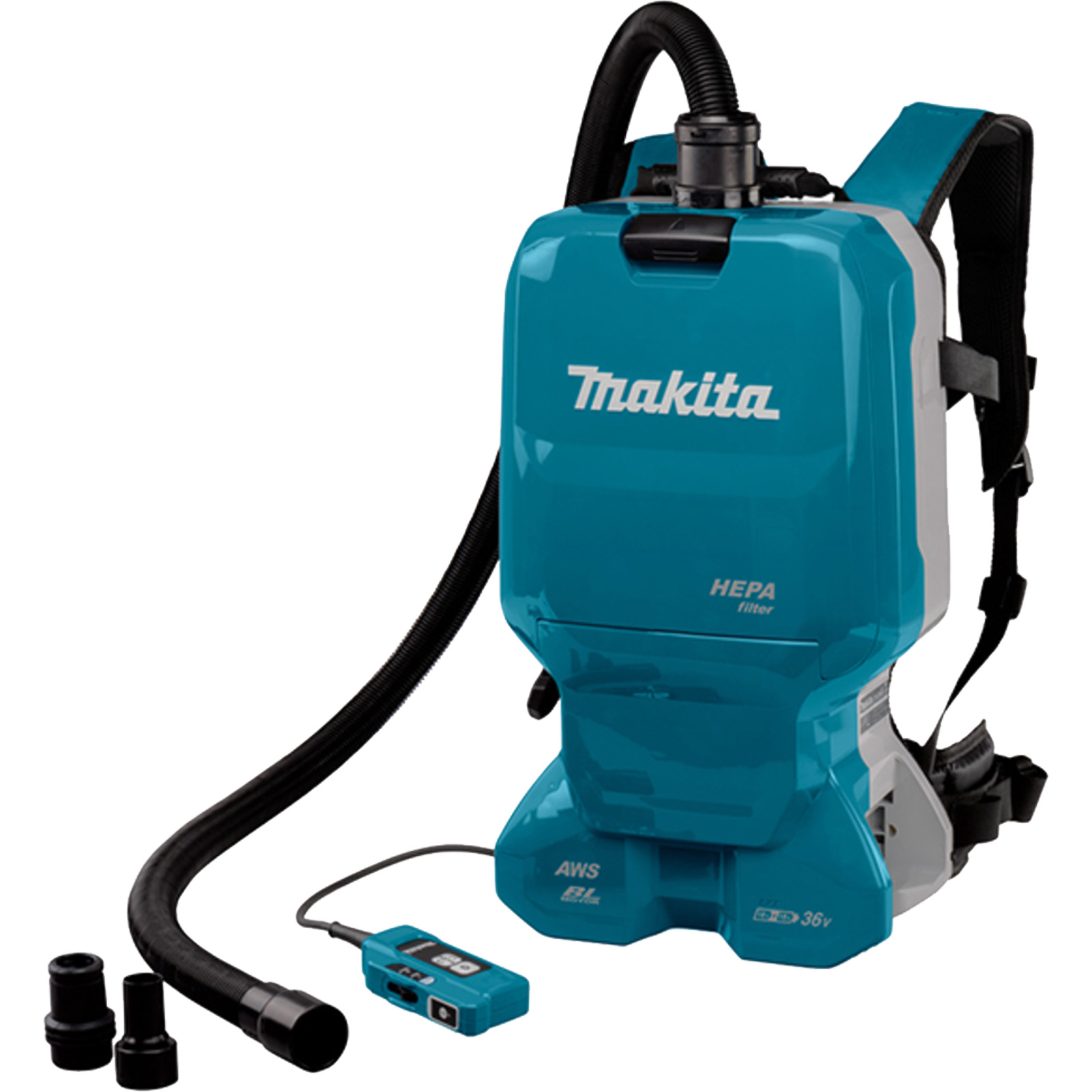 Makita DVC665ZU Akku-Rucksackstaubsauger 2x18V mit Bluetooth Solo