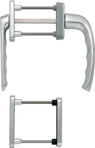 HOPPE Balkongarnitur NY 099KH/961N/U10/… Alu.F1 63-73mm 4-KT.7mm - 3273928