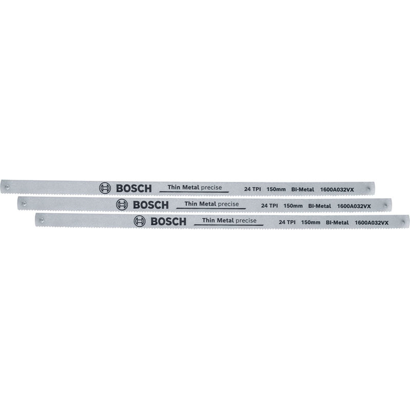 Bosch Bügelsäge 150-mm-Blatt 24 TPI 3-tlg. - 1600A03AC9