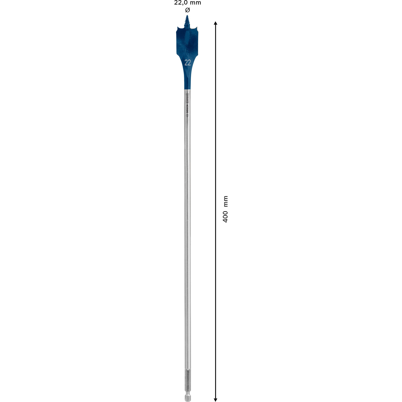 Bosch Expert SelfCut Speed Flachfräsbohrer 22 x 400 mm - 2608900348