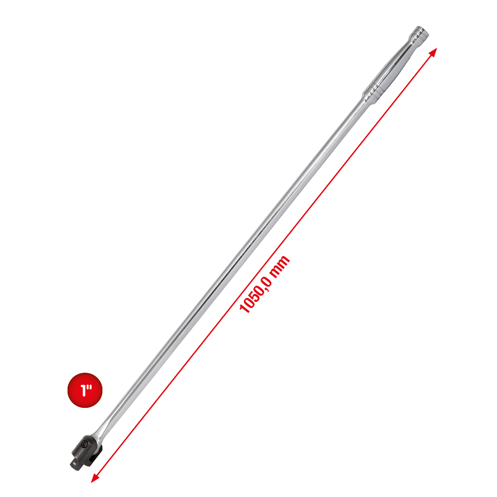 KS TOOLS 1" Gelenk-Steckgriff 1050 mm - 918.1802