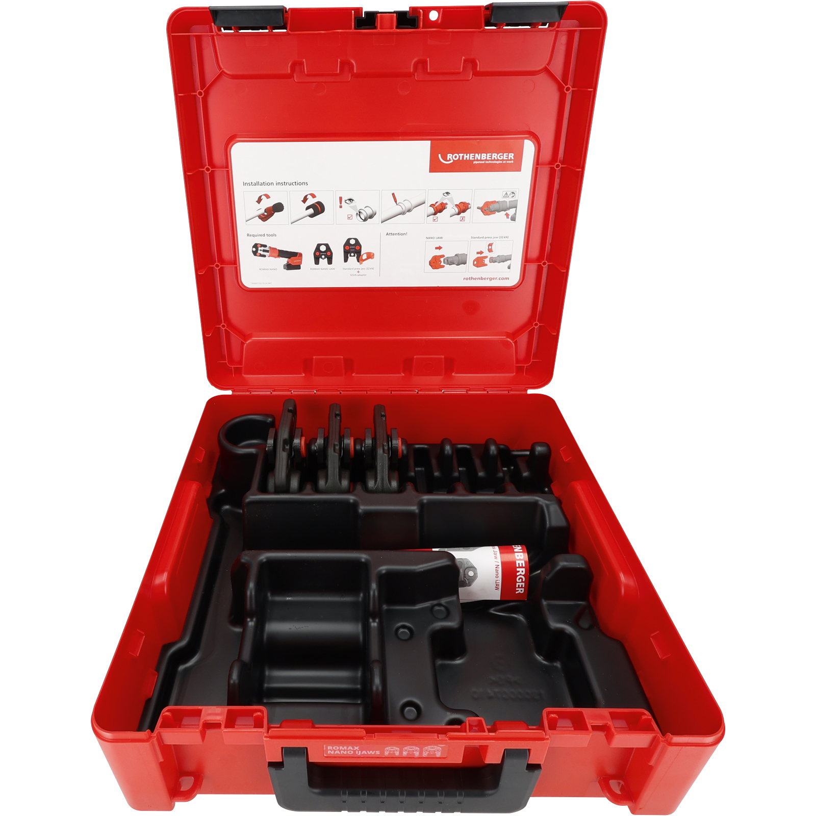 ROTHENBERGER ROMAX NANO iJAWs Set, Pressbacke, M, 15-22-28mm - 1000004942