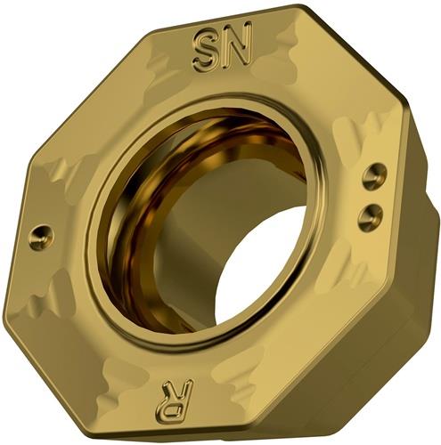 Fräswendeschneidplatte ISO ODMT 050508SN-R:M8330 D.5,5mm PVD beschichtet Gold