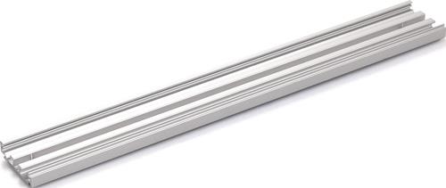 GEZE Zargenausgleichsprofil Wm.Alu.Edelstahl-Look L.1650mm Levolan 60/120 - 147559