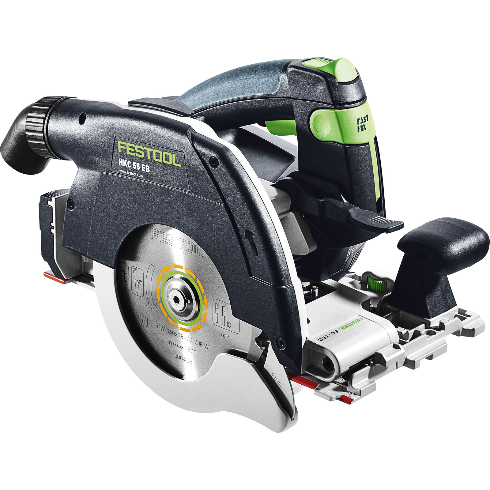 Festool Akku-Handkreissäge HKC 55 5,0 EBI-Plus-SCA Ø 160 mm / 2x 5,0 Ah + Ladegerät im Systainer - 577678