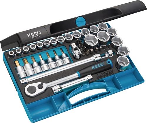 Hazet Steckschlüsselsatz 954N 44tlg.1/2" SW 10 - 32 mm Anzahl Zähne 90 6-kant - 954N