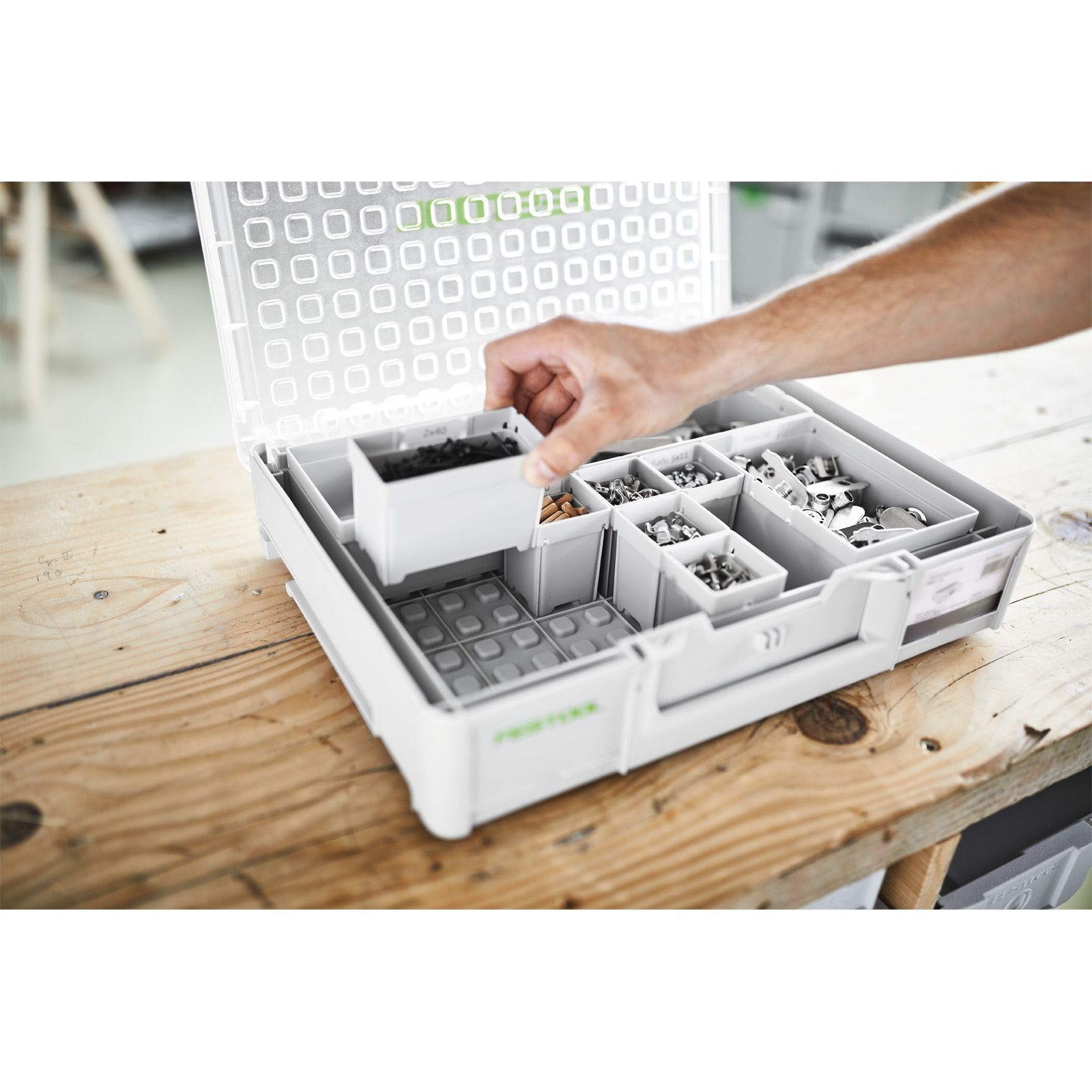 Festool 6x Einsatzboxen Box 100 x 100 x 68 mm für Systainer³ Organizer - 204860