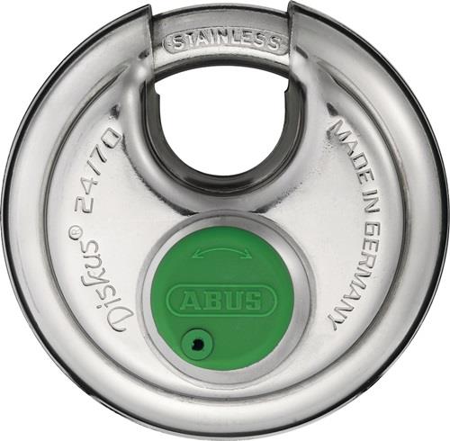 ABUS Zylindervorhangschloss 24IB/70 Schlosskörper-B.70mm VA versch.-schl. - 81694