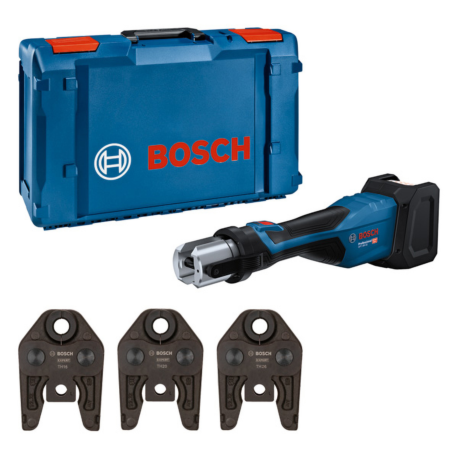 Bosch Akku-Presswerkzeug GPT 18V-32 Solo Kit TH in XL-Boxx - 06019M2104