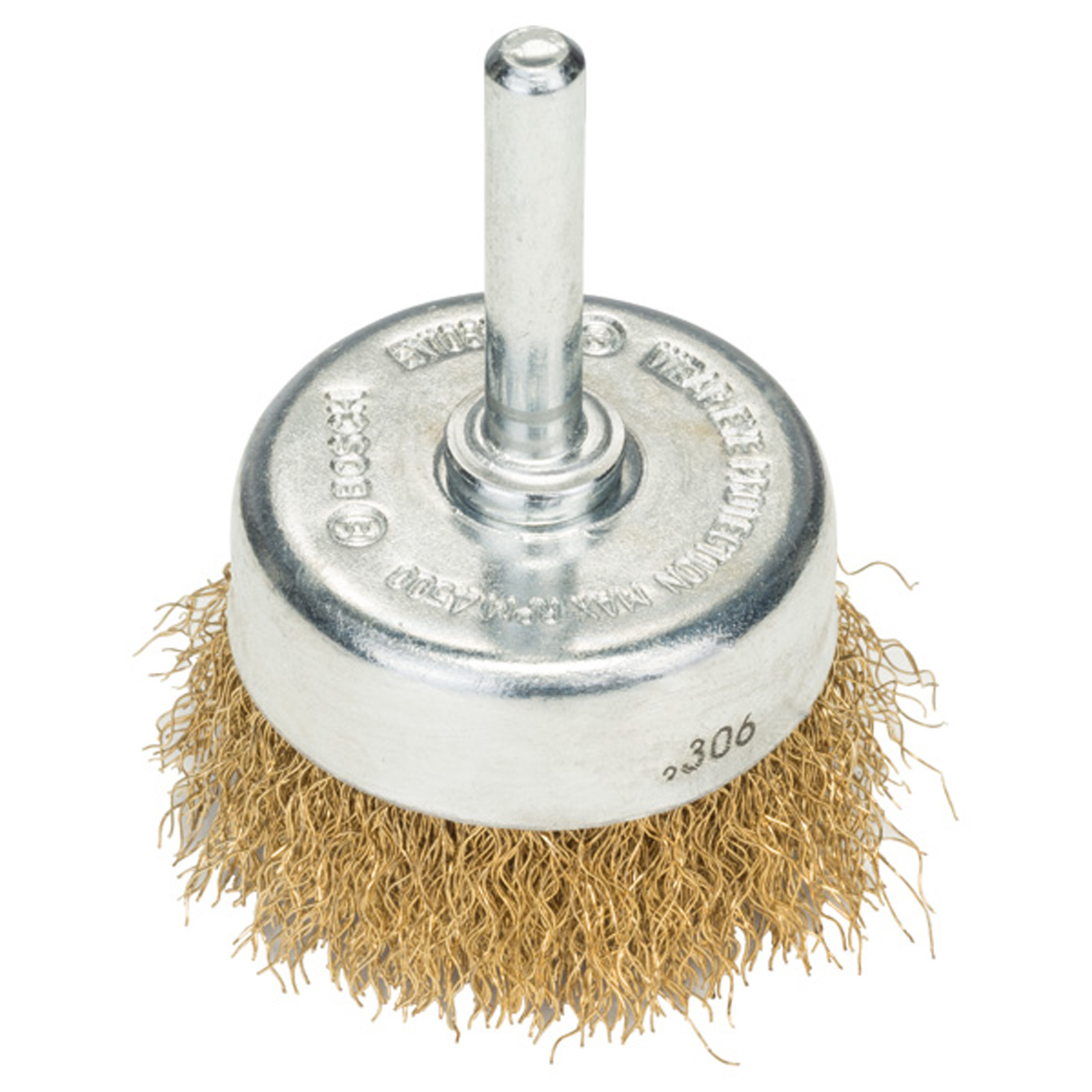 Bosch Topfbürste für Bohrmaschinen - Gewellter Draht vermessingt 50 mm - 2609256516