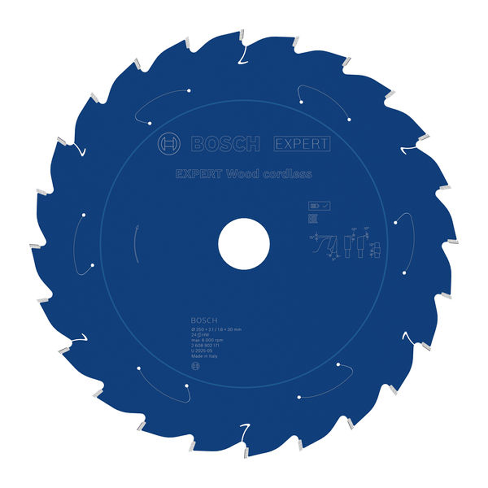 Bosch EXPERT Wood Kreissägeblatt 250x30 mm Z24 - 2608902171