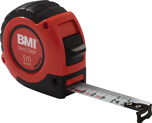 BMI Taschenrollbandmaß twoComp L.8m B.25mm mm/cm EG II ABS m.Magnet SB - 472841021M