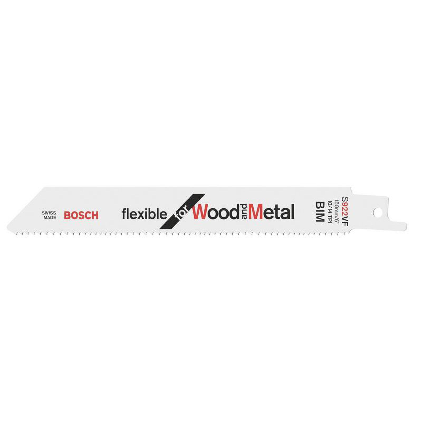 Bosch Säbelsägeblatt S 922 VF, Flexible for Wood and Metal, 5er-Pack - 2608656017