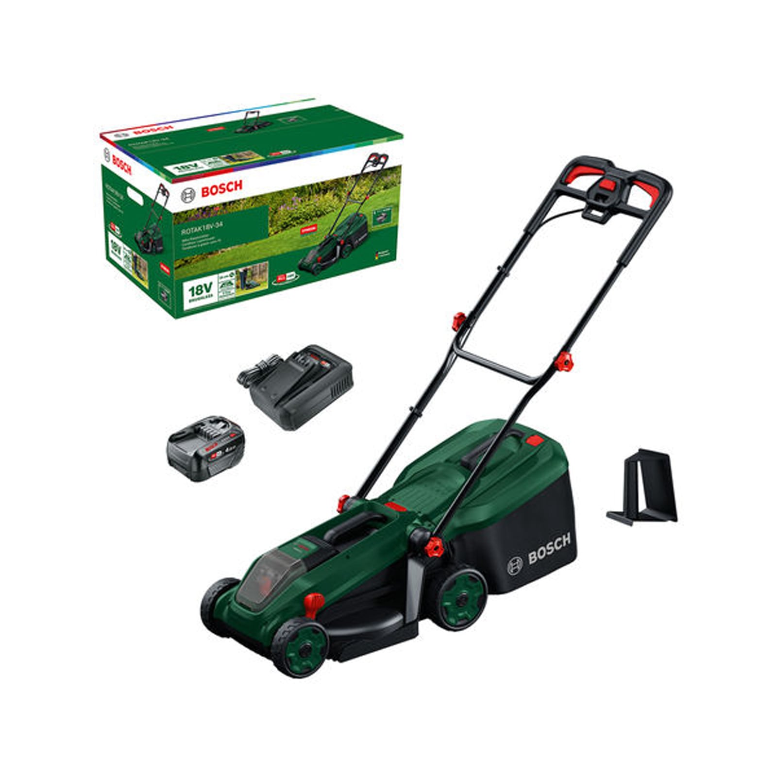 Bosch Akku-Rasenmäher ROTAK18V-34 1x Akku PBA 18V 4.0Ah - 06008B9N00