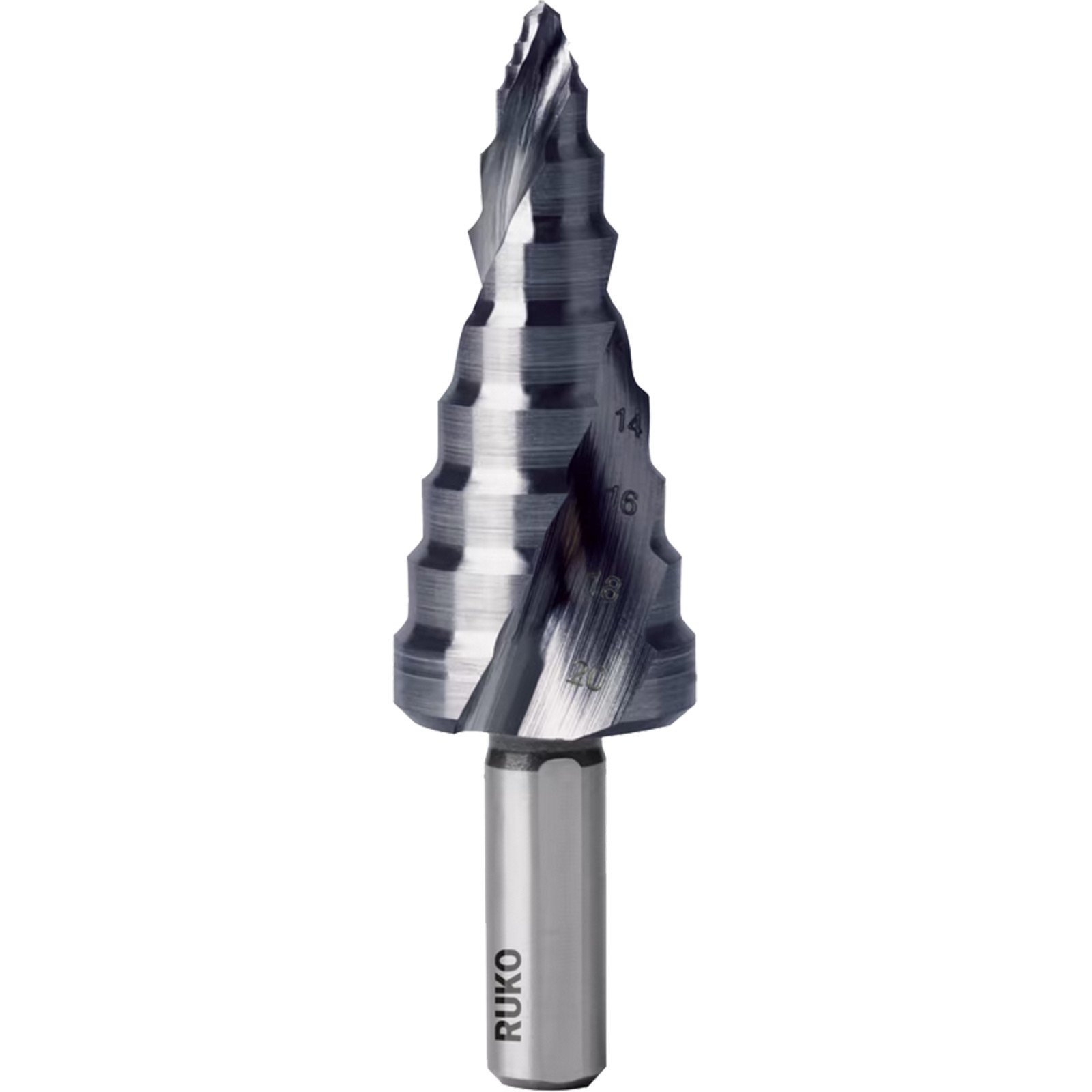 RUKO Stufenbohrer ULTIMATECUT HSS RUnaTEC mit FLOWSTEP Spitze