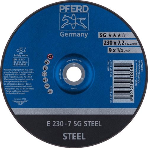 PFERD Schruppscheibe SG STEEL D 230 x S 7,2 mm - 62223626
